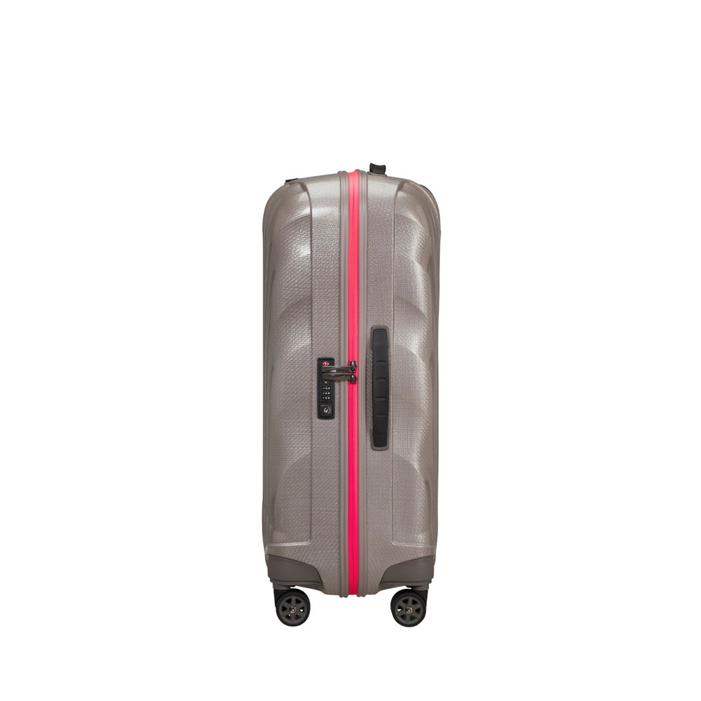 Maleta Mediana C-Lite Spinner pearl/fuchsia